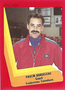 1990-91 ProCards AHL/IHL #74 Paulin Bordeleau Front