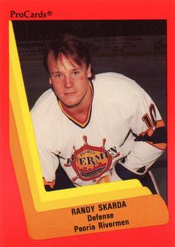 1990-91 ProCards AHL/IHL #81 Randy Skarda Front