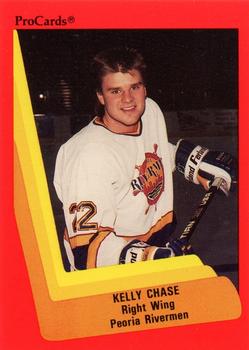 1990-91 ProCards AHL/IHL #87 Kelly Chase Front