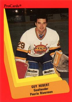1990-91 ProCards AHL/IHL #89 Guy Hebert Front