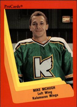 1990-91 ProCards AHL/IHL #113 Mike McHugh Front