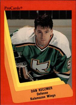 1990-91 ProCards AHL/IHL #114 Dan Keczmer Front