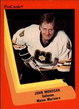 1990-91 ProCards AHL/IHL #127 John Mokosak Front