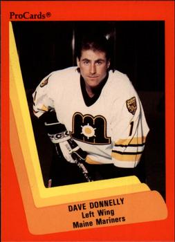 1990-91 ProCards AHL/IHL #131 Dave Donnelly Front