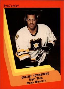 1990-91 ProCards AHL/IHL #133 Graeme Townshend Front