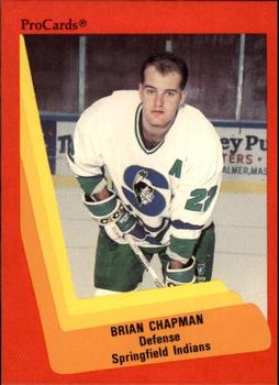 1990-91 ProCards AHL/IHL #190 Brian Chapman Front