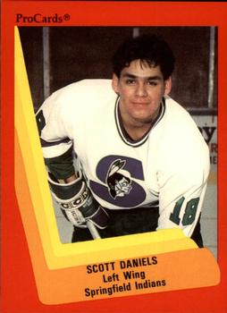 1990-91 ProCards AHL/IHL #192 Scott Daniels Front