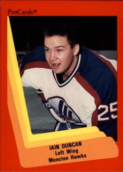 1990-91 ProCards AHL/IHL #249 Iain Duncan Front