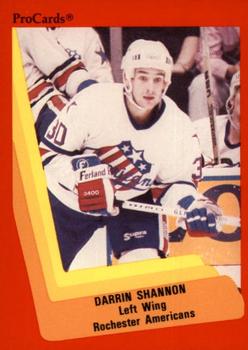 1990-91 ProCards AHL/IHL #278 Darrin Shannon Front