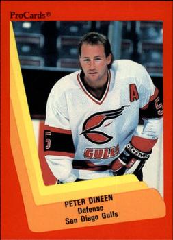 1990-91 ProCards AHL/IHL #306 Peter Dineen Front