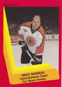 1990-91 ProCards AHL/IHL #541 Bruce Boudreau Front