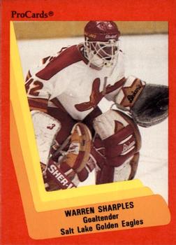 1990-91 ProCards AHL/IHL #625 Scott Sharples Front