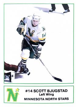 1985-86 7-Eleven Minnesota North Stars #2 Scott Bjugstad Front