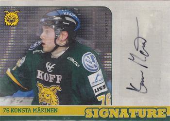 2014-15 Cardset Finland - Signature #NNO Konsta Mäkinen Front