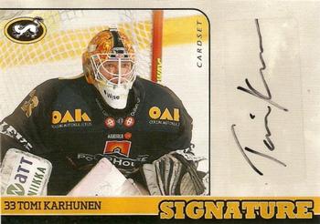 2014-15 Cardset Finland - Signature #NNO Tomi Karhunen Front