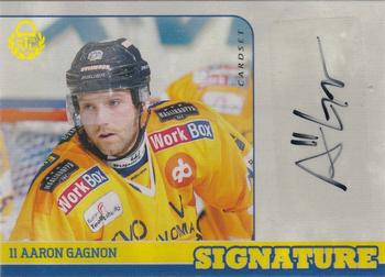 2014-15 Cardset Finland - Signature #NNO Aaron Gagnon Front