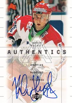 1999-00 Upper Deck Swedish Hockey League - SHL Signatures #KH Kristian Huselius Front