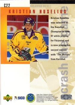1997-98 Collector's Choice Swedish - You Crash the Game Exchange #C22 Kristian Huselius Back