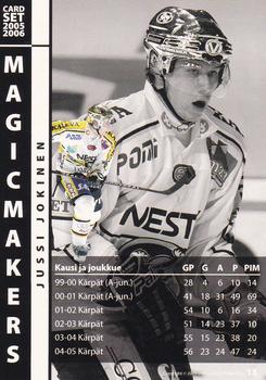 2005-06 Cardset Finland - Magicmakers #13 Jussi Jokinen Back