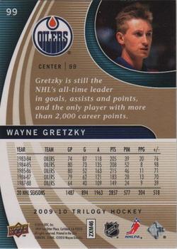 2009-10 Upper Deck Trilogy #99 Wayne Gretzky Back