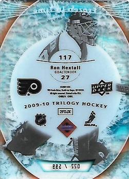 2009-10 Upper Deck Trilogy #117 Ron Hextall Back