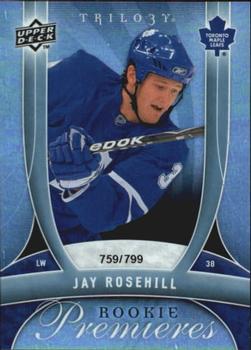 2009-10 Upper Deck Trilogy #131 Jay Rosehill Front