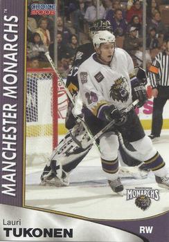 2005-06 Choice Manchester Monarchs (AHL) #21 Lauri Tukonen Front