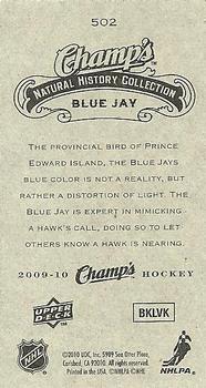 2009-10 Upper Deck Champ's #502 Blue Jay Back