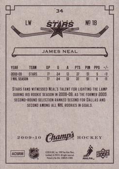 2009-10 Upper Deck Champ's #34 James Neal Back