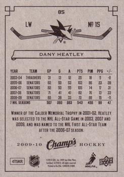 2009-10 Upper Deck Champ's #85 Dany Heatley Back