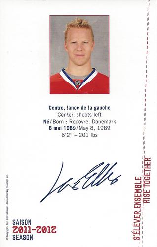 2011-12 Montreal Canadiens #NNO Lars Eller Back