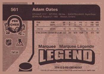 2014-15 O-Pee-Chee - Retro #561 Adam Oates Back