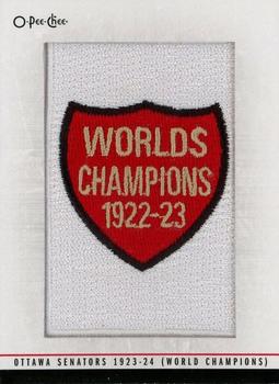2014-15 O-Pee-Chee - Team Logo Patches #287 Ottawa Senators 1923-24 (World Champions) Front