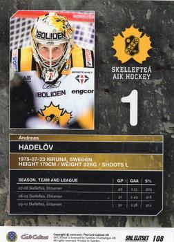 2010-11 SHL Elitset #108 Andreas Hadelov Back