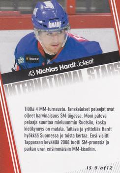 2011-12 Cardset Finland - International Stars 2 #IS9 Nichlas Hardt Back