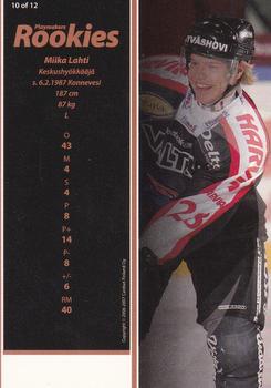 2006-07 Cardset Finland - Playmakers Rookies #10 Miika Lahti Back
