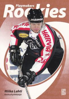 2006-07 Cardset Finland - Playmakers Rookies #10 Miika Lahti Front