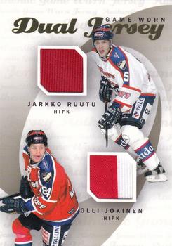 2006-07 Cardset Finland - Game-Worn Jersey Dual #NNO Olli Jokinen / Jarkko Ruutu Front