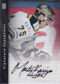 2006-07 Cardset Finland - Signature Sensations 2 #NNO Martin Kariya Front
