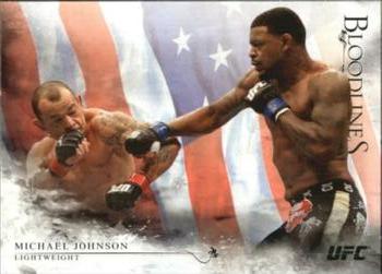 2014 Topps UFC Bloodlines - Flag #70 Michael Johnson Front