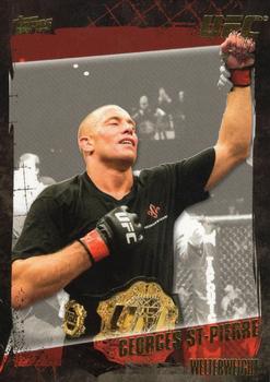 2010 Topps UFC - Gold #100 Georges St-Pierre Front