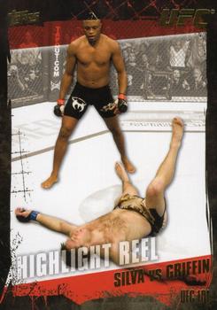 2010 Topps UFC - Gold #188 Anderson Silva / Forrest Griffin Front