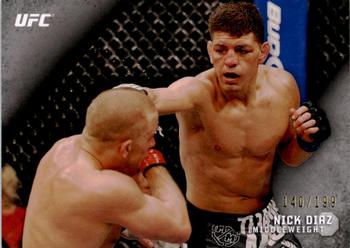 2015 Topps UFC Knockout - Silver #4 Nick Diaz Front