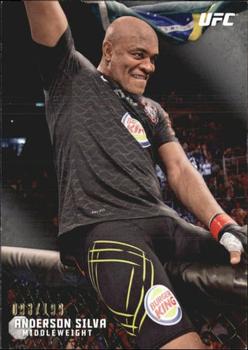 2015 Topps UFC Knockout - Silver #9 Anderson Silva Front