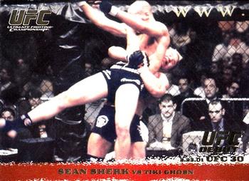 2009 Topps UFC Round 1 - Gold #9 Sean Sherk / Tiki Ghosn Front