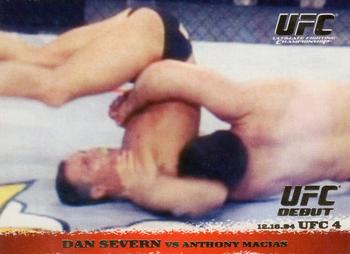 2009 Topps UFC Round 1 - Gold #2 Dan Severn / Anthony Macias Front