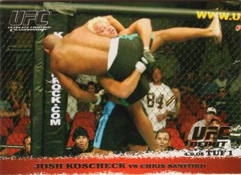 2009 Topps UFC Round 1 - Gold #23 Josh Koscheck / Chris Sanford Front