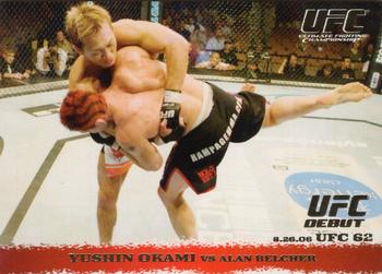 2009 Topps UFC Round 1 - Gold #50 Yushin Okami / Alan Belcher Front