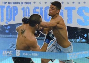 2009 Topps UFC Round 1 - Top 10 Fights of 2008 #29 Nate Diaz / Josh Neer Front