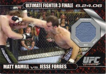 2009 Topps UFC Round 1 - Debut Mat Relics #DMHF Matt Hamill / Jesse Forbes Front